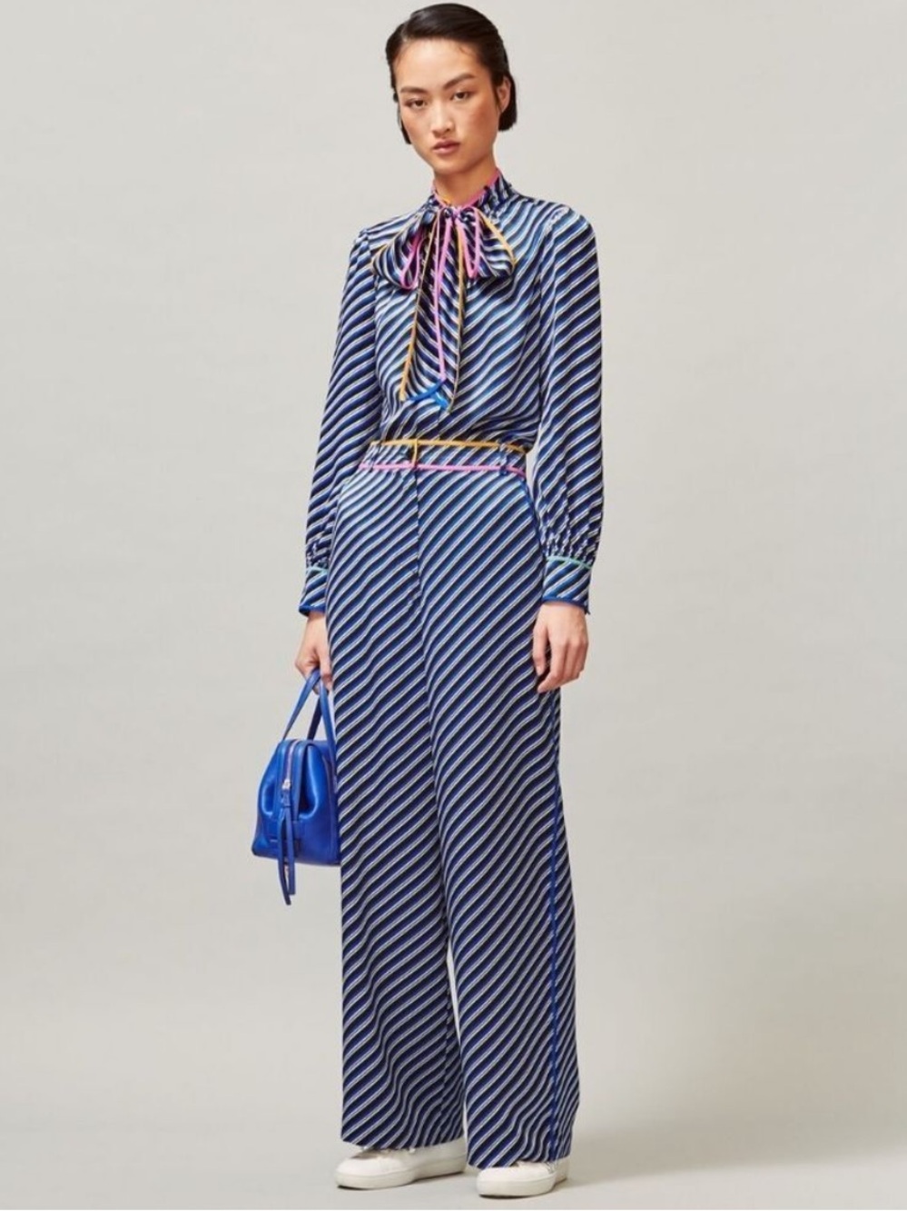 Tory Burch Striped Wide-Leg pants